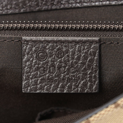 Gucci Monogram Flap Messenger Bag Beige Dark Brown 5 of 9