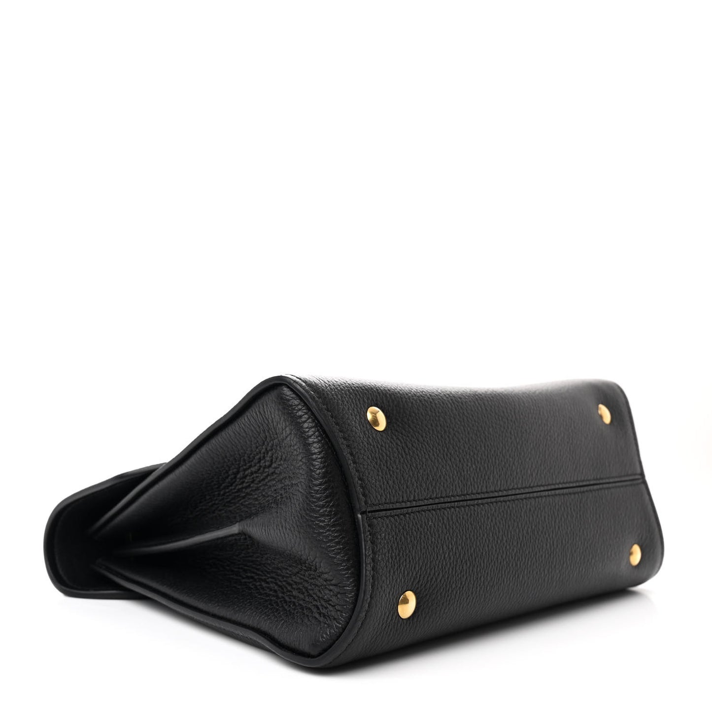 Calfskin Small Margot Top Handle Satchel Black