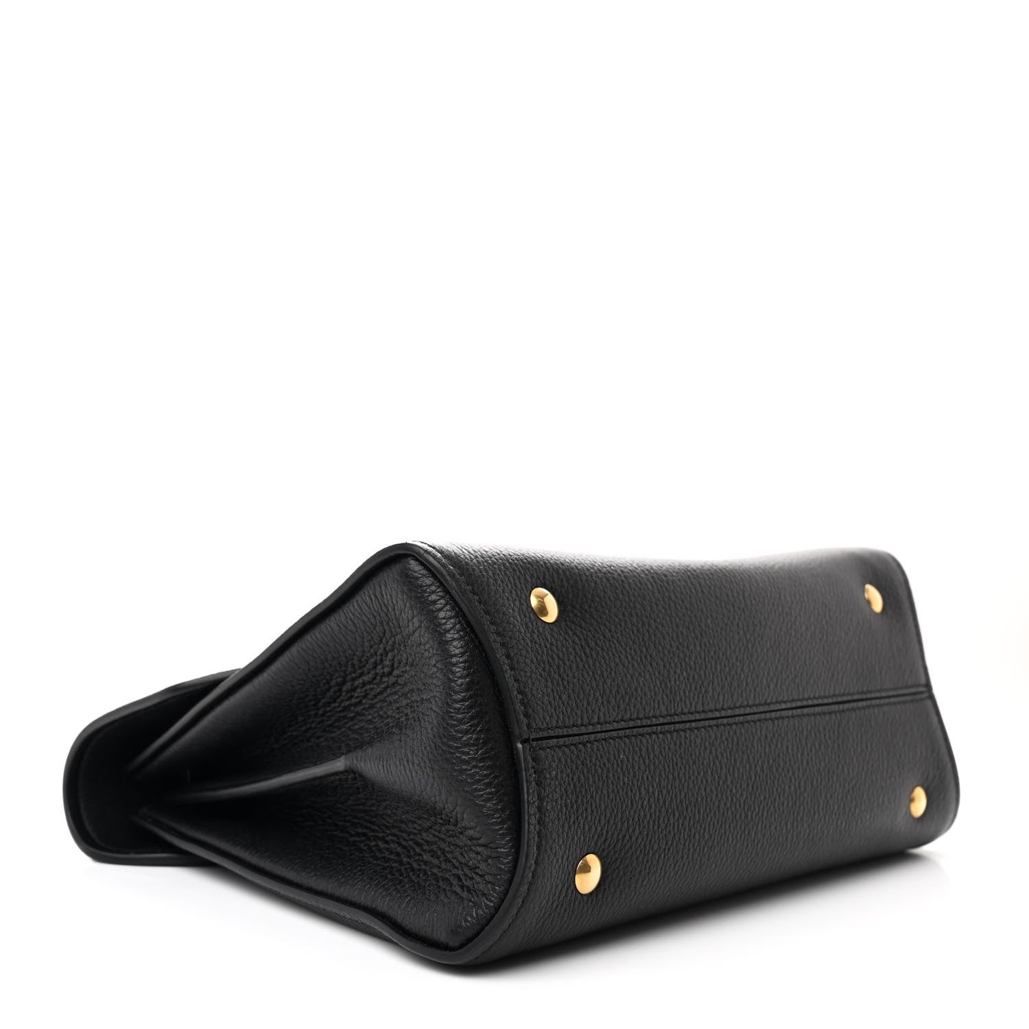 Salvatore Ferragamo Calfskin Small Margot Top Handle Satchel Black 4 of 9