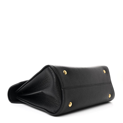 Salvatore Ferragamo Calfskin Small Margot Top Handle Satchel Black 4 of 9