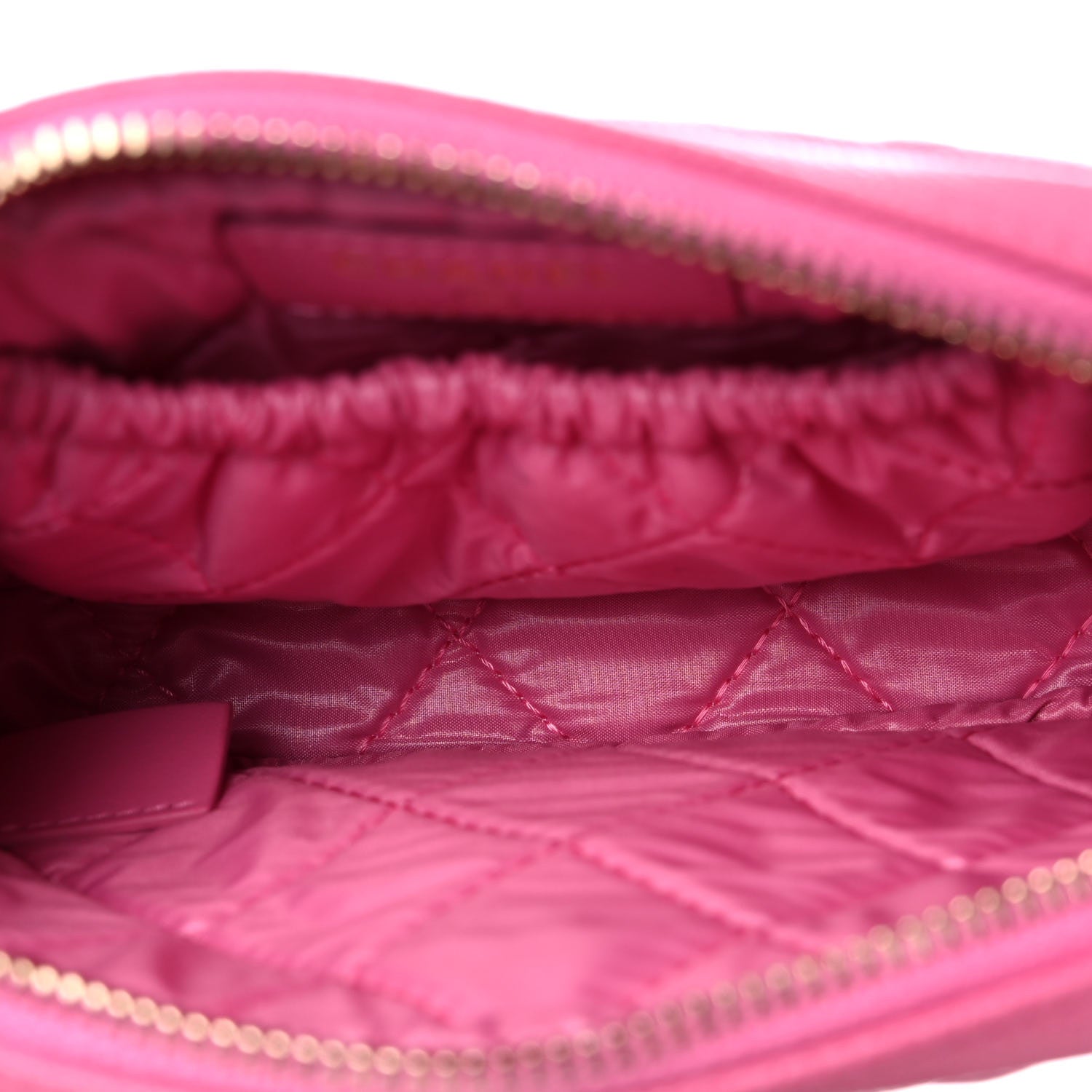 Chanel Caviar Quilted Small Curvy Pouch Cosmetic Case Pink 5 of 10