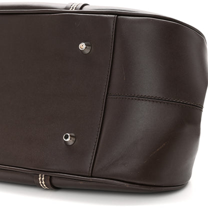 Christian Dior Calfskin Frame Satchel Brown 10 of 13