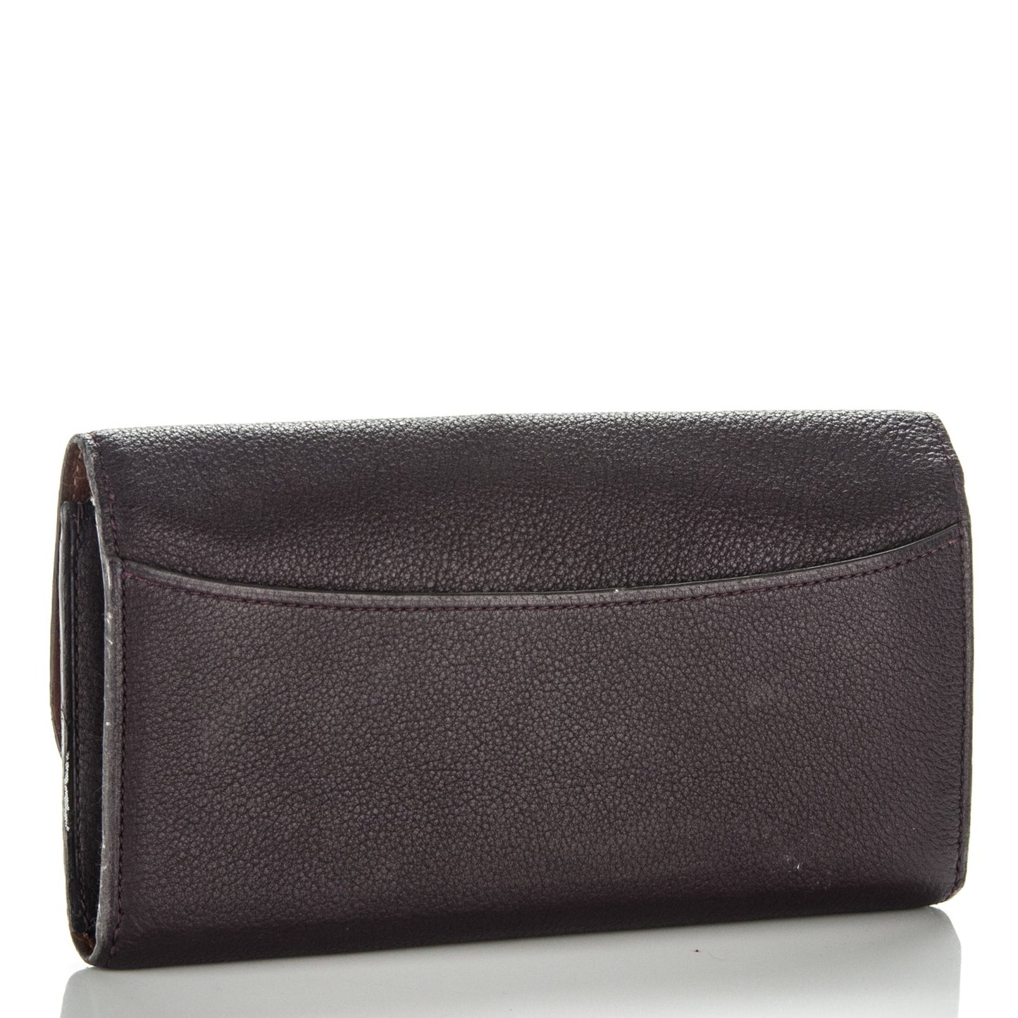 Veau Cachemire Vivienne LV Long Wallet Quetsche