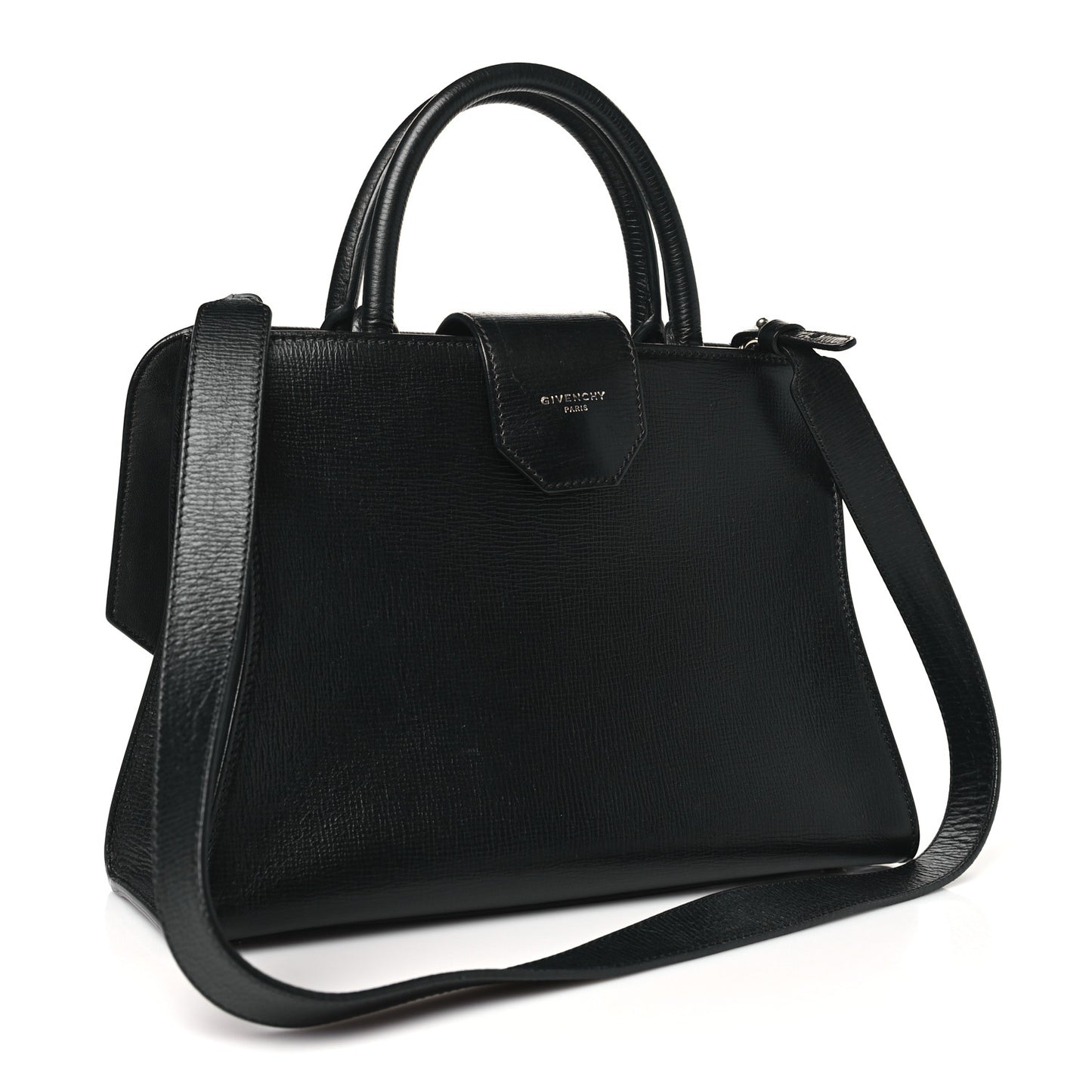 Calfskin Small Obsedia Satchel Black