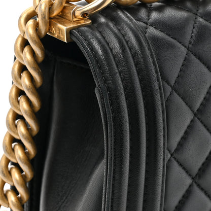 Chanel Lambskin Quilted New Medium Boy Flap Black 16 of 16