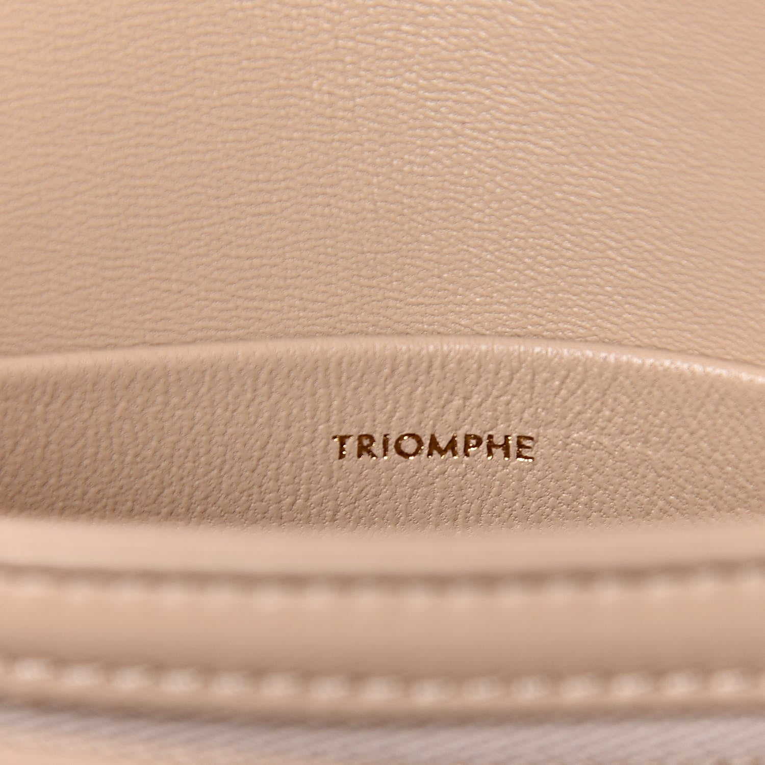 Celine Shiny Calfskin Teen Triomphe Nude 7 of 9