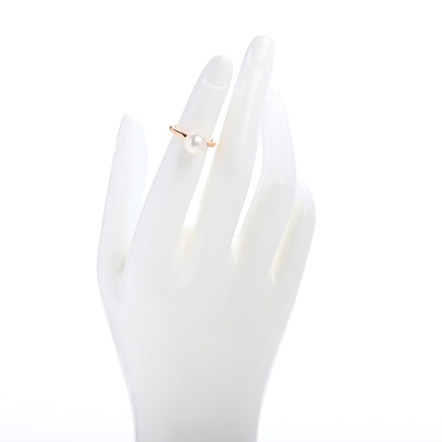 Tiffany 18K Rose Gold Pearl 8mm HardWear Ball Ring 47 4 2 of 5