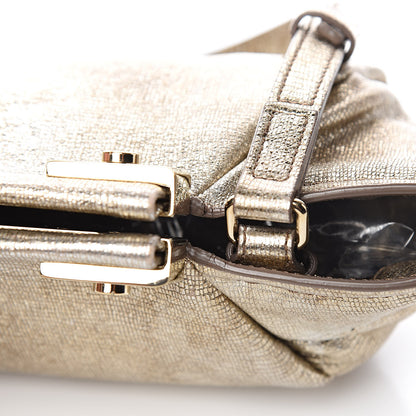 Lanvin Metallic Trilogy Bowling Mini Crossbody Gold 16 of 16