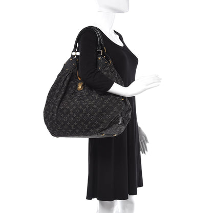Louis Vuitton Denim Mahina XL Black 2 of 8