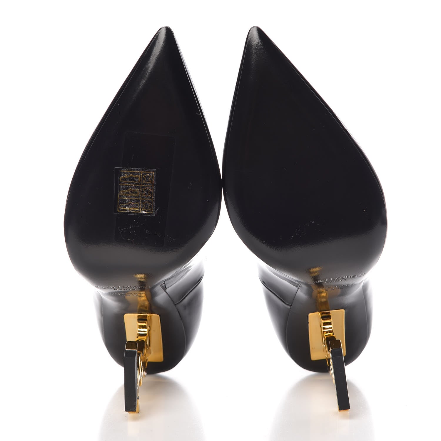 Saint Laurent Patent Opyum 110 Pumps 36.5 Black Gold 5 of 8