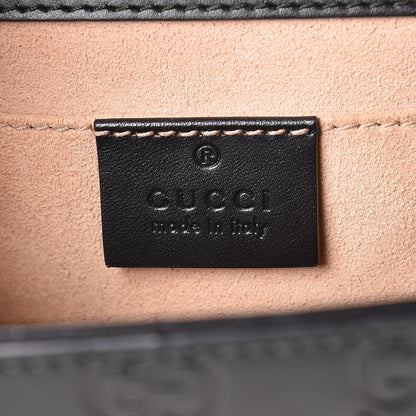 Gucci Guccissima Small Padlock Shoulder Bag Black 7 of 15