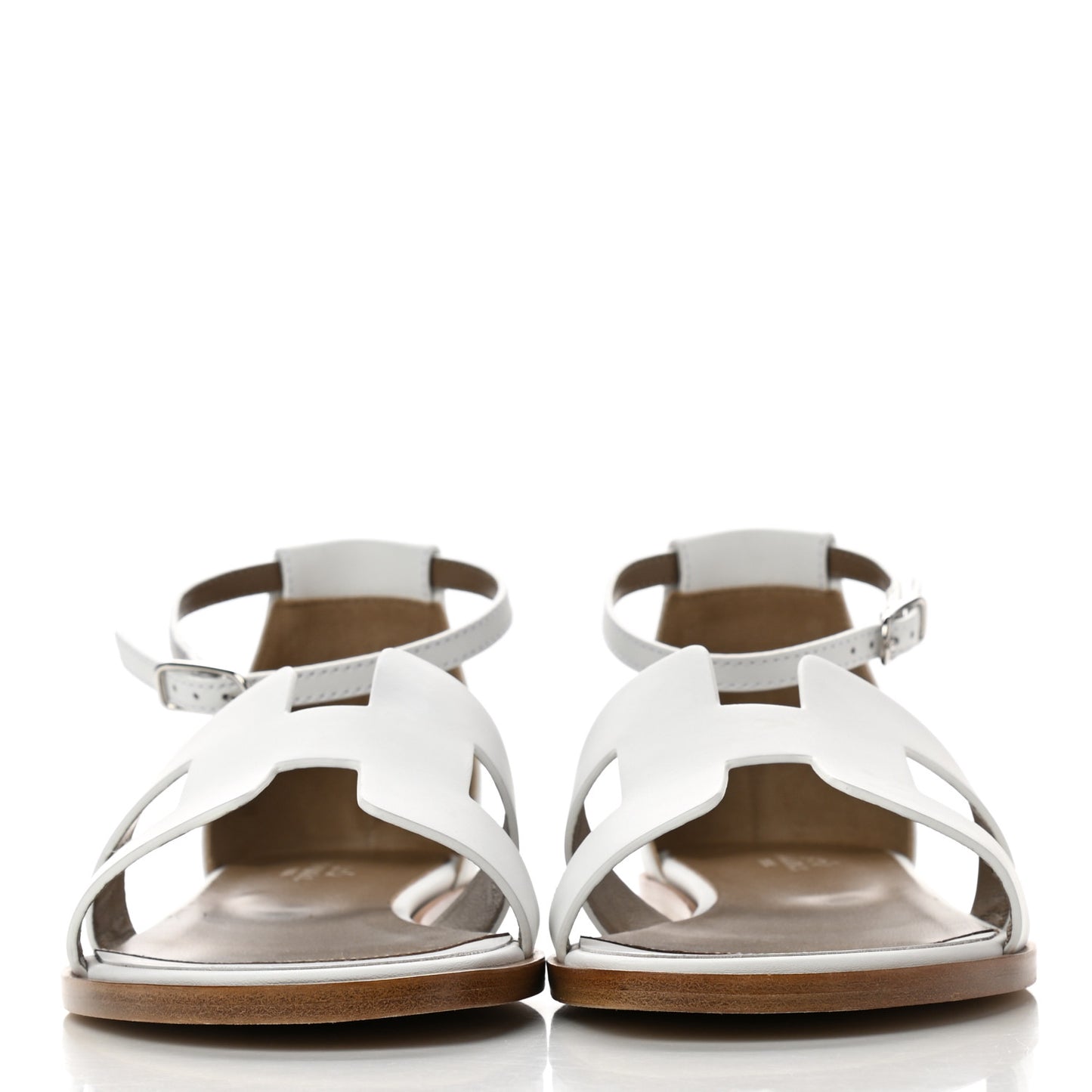 Calfskin Santorini Sandals 37.5 White