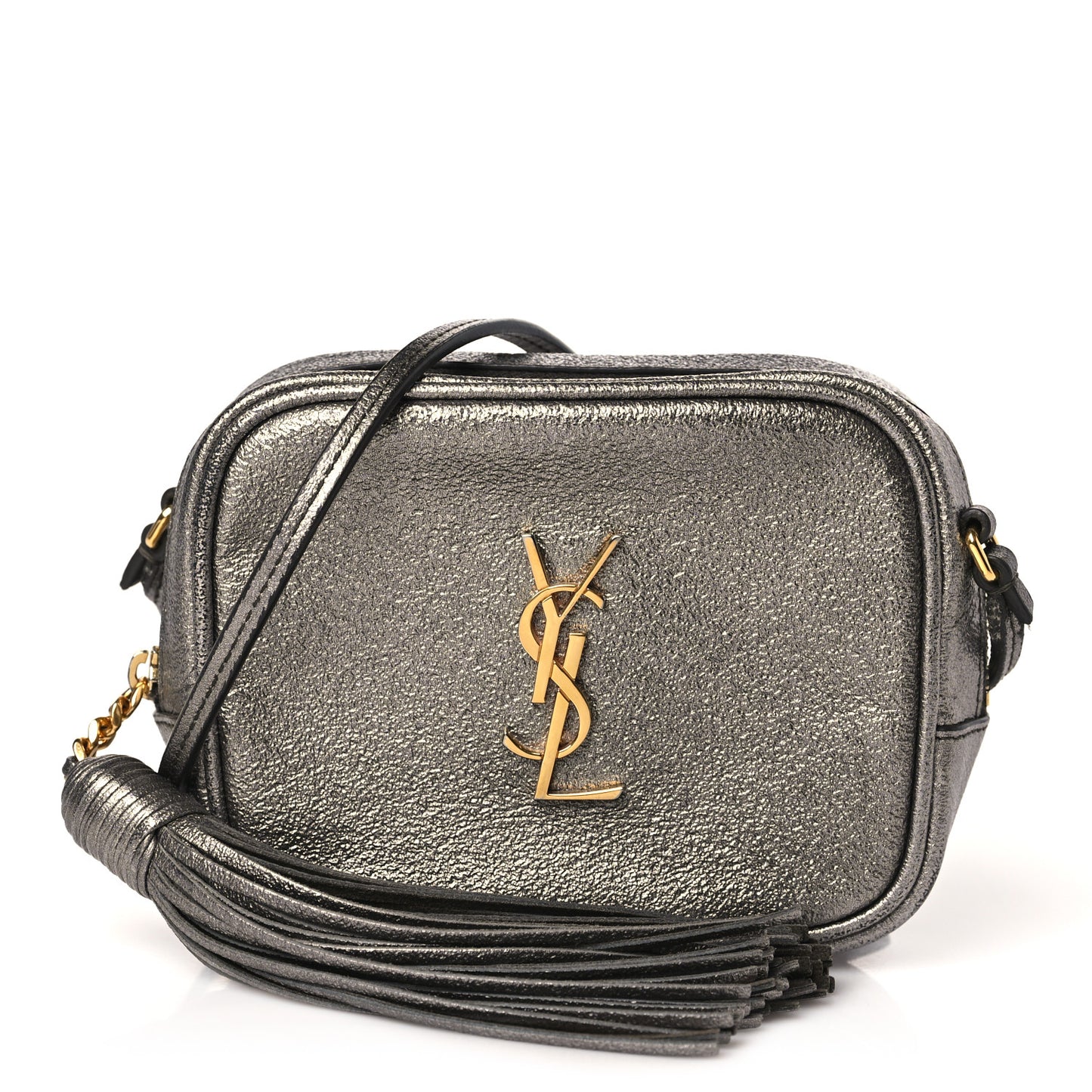 Lame Nappa Star 3D Monogram Blogger Bag Silver