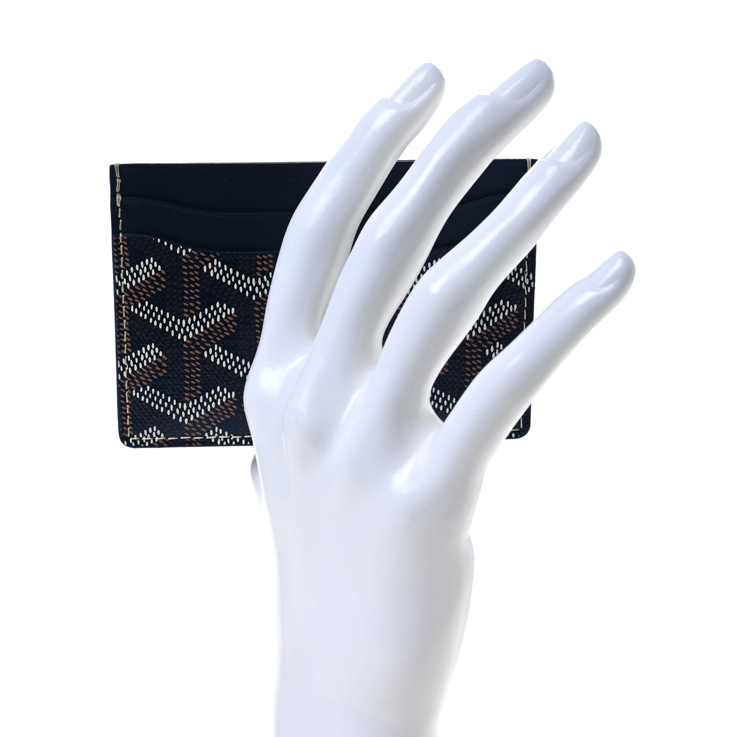 Goyard Goyardine Saint Sulpice Card Holder Navy 2 of 9