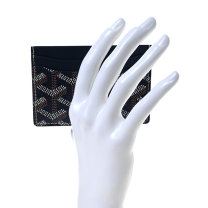 Goyard Goyardine Saint Sulpice Card Holder Navy 2 of 9