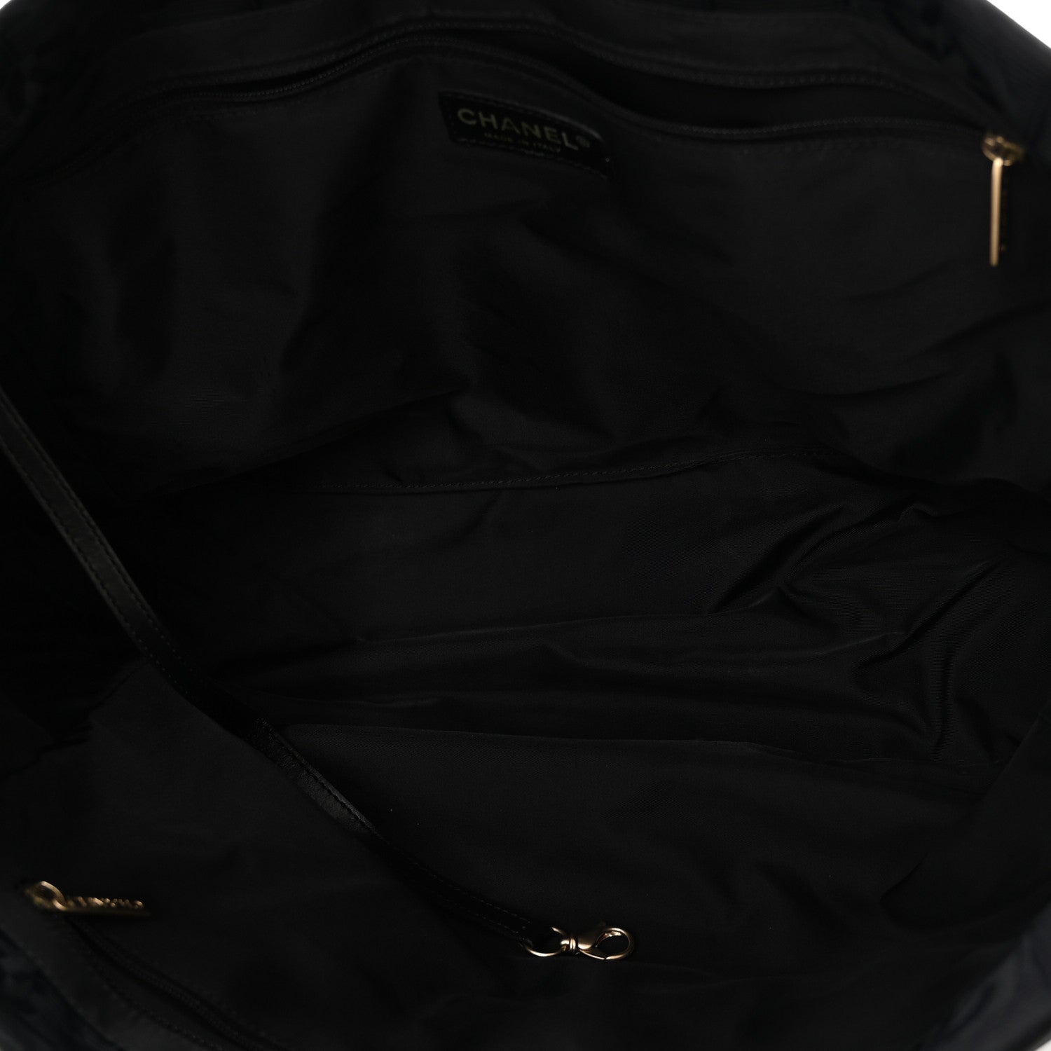 Chanel Nylon Large Travel Tote Black 5 of 10