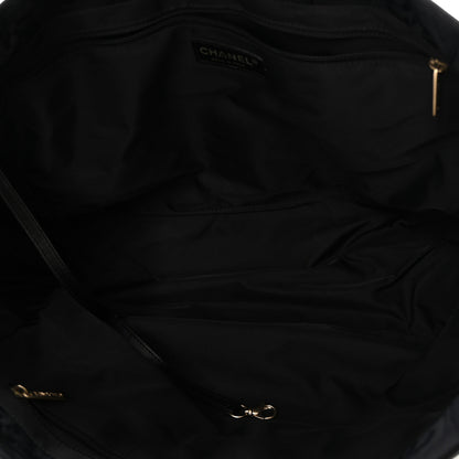 Chanel Nylon Large Travel Tote Black 5 of 10
