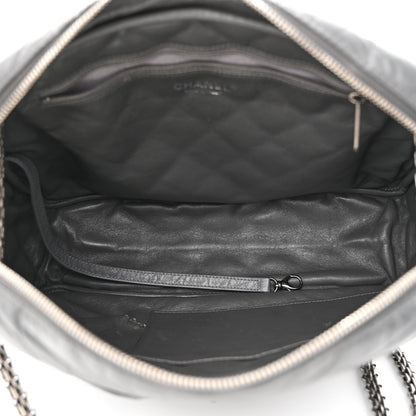 Chanel Aged Calfskin Quilted Large Reissue Camera Case Grey 5 of 16