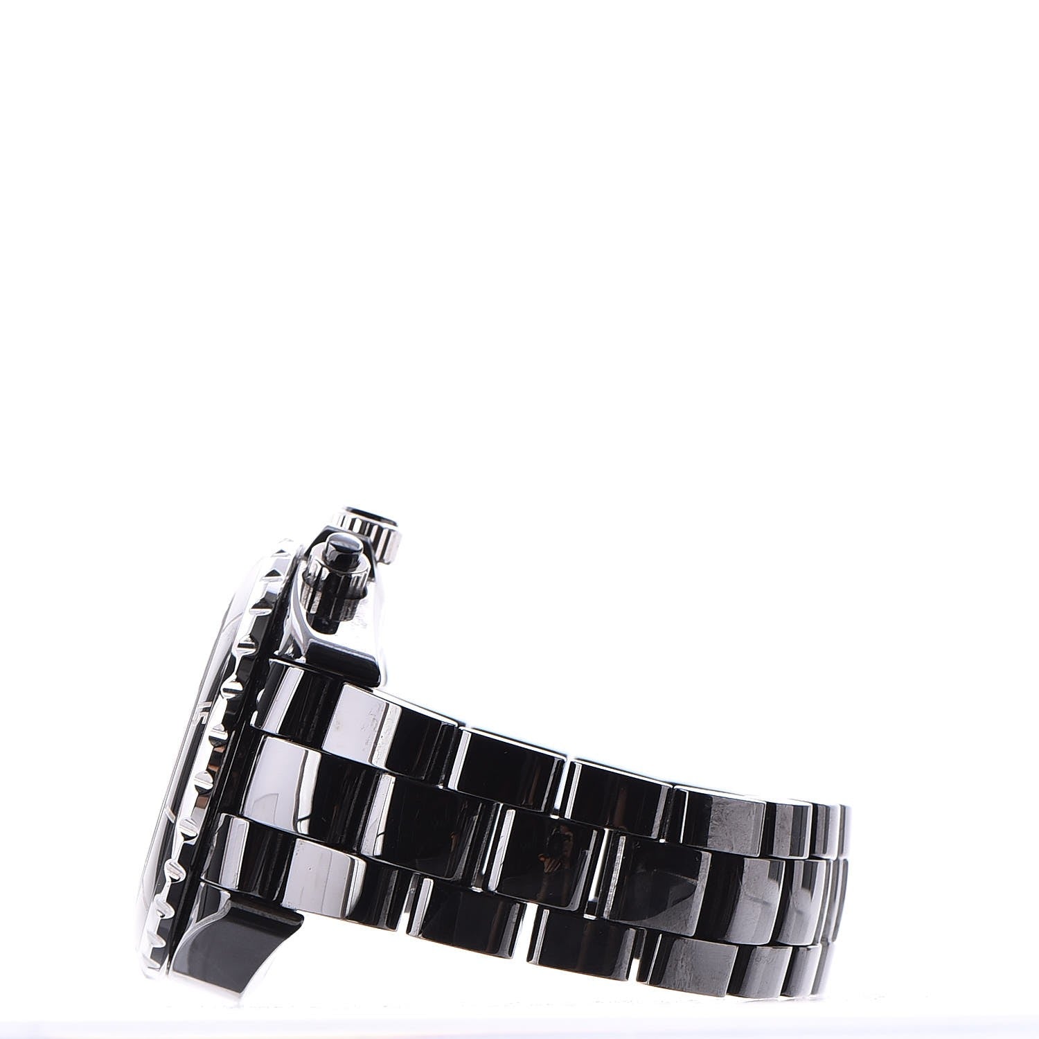 Chanel Stainless Steel Ceramic 41mm J12 Chronograph Automatic Watch Black 3 of 8