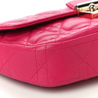 Christian Dior Lambskin Cannage Miss Dior Promenade Pouch Fuchsia 9 of 11