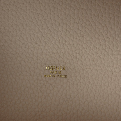 Hermes Taurillon Clemence Picotin Lock 22 MM Nata 6 of 12