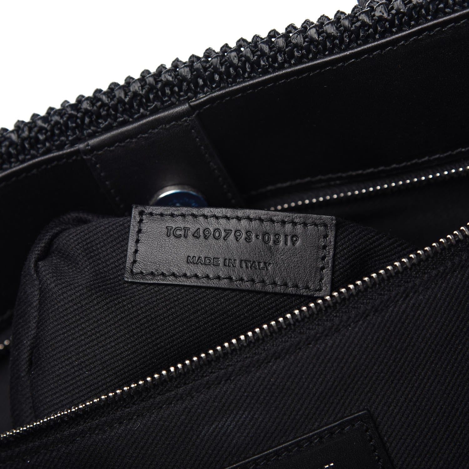 Saint Laurent Raffia Tote Black 9 of 10