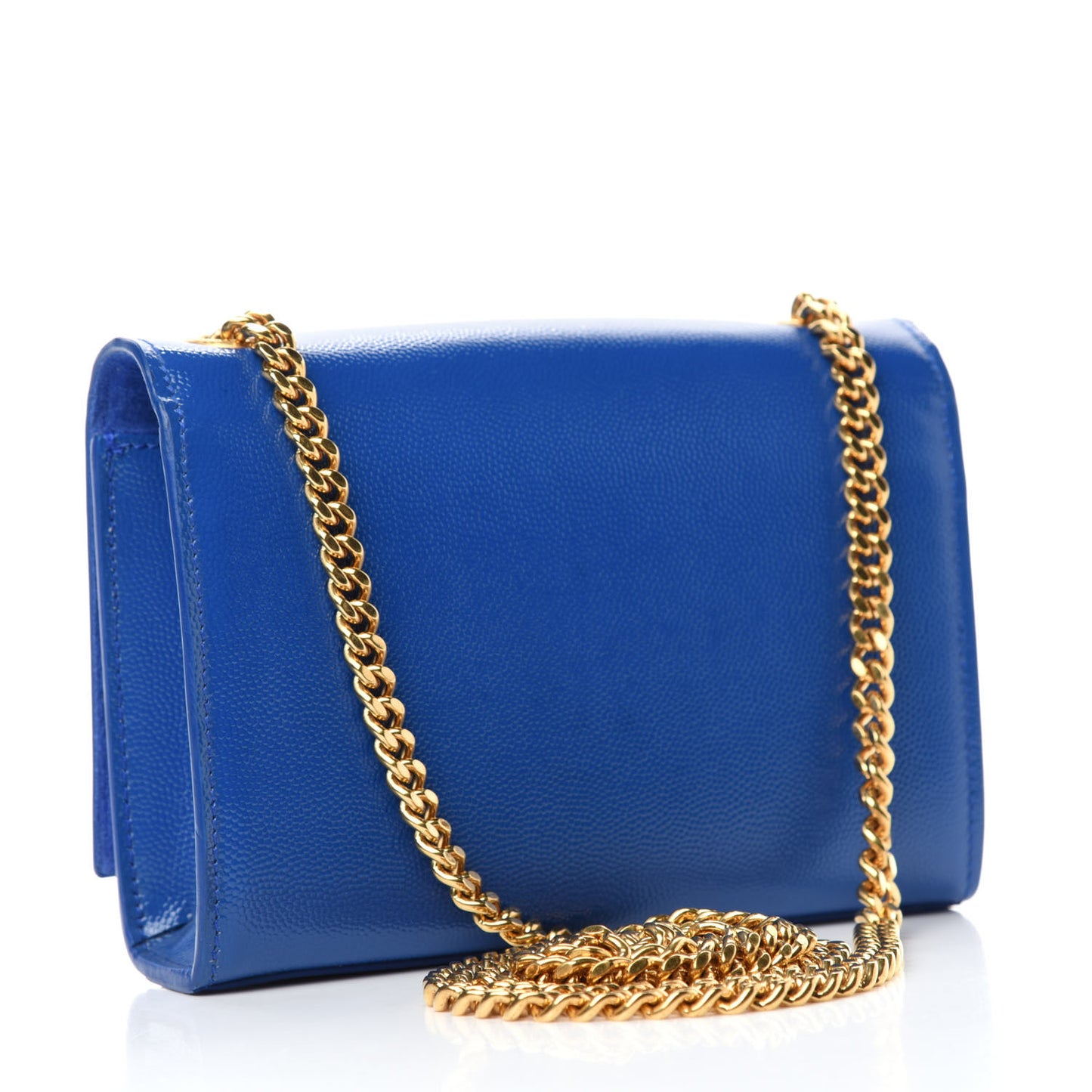 Grain De Poudre Small Classic Monogram Kate Satchel Royal Blue