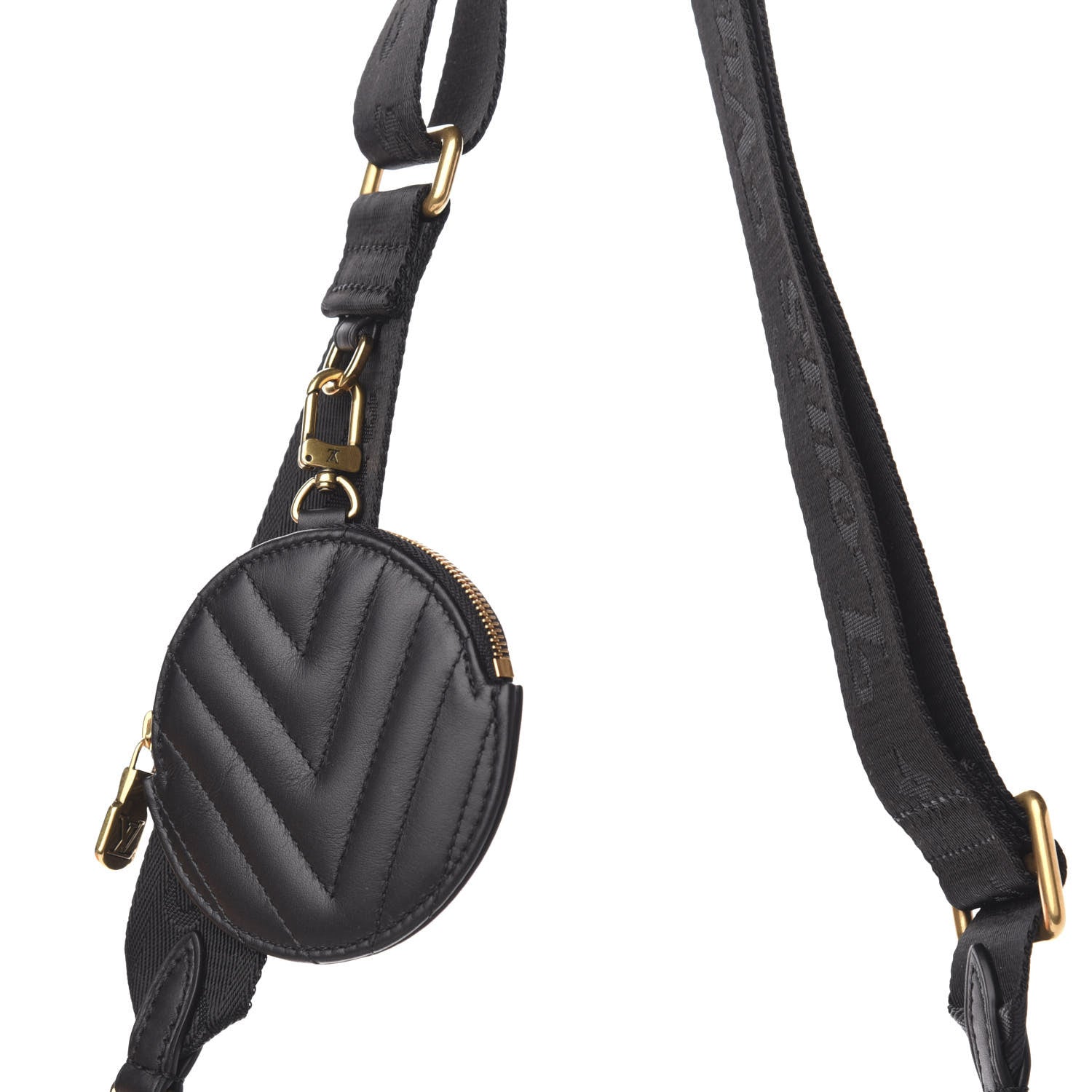 Louis Vuitton Calfskin New Wave Multi Pochette Black 9 of 12