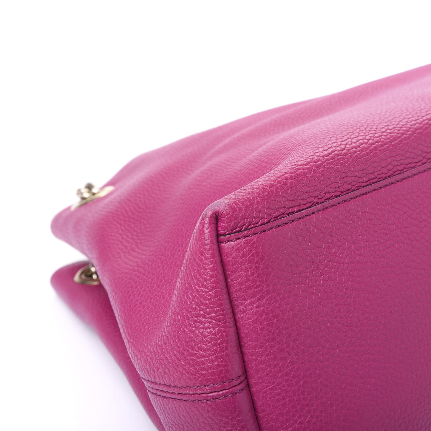 Cellarius Calfskin Medium Soho Chain Shoulder Bag Bright Bouganville