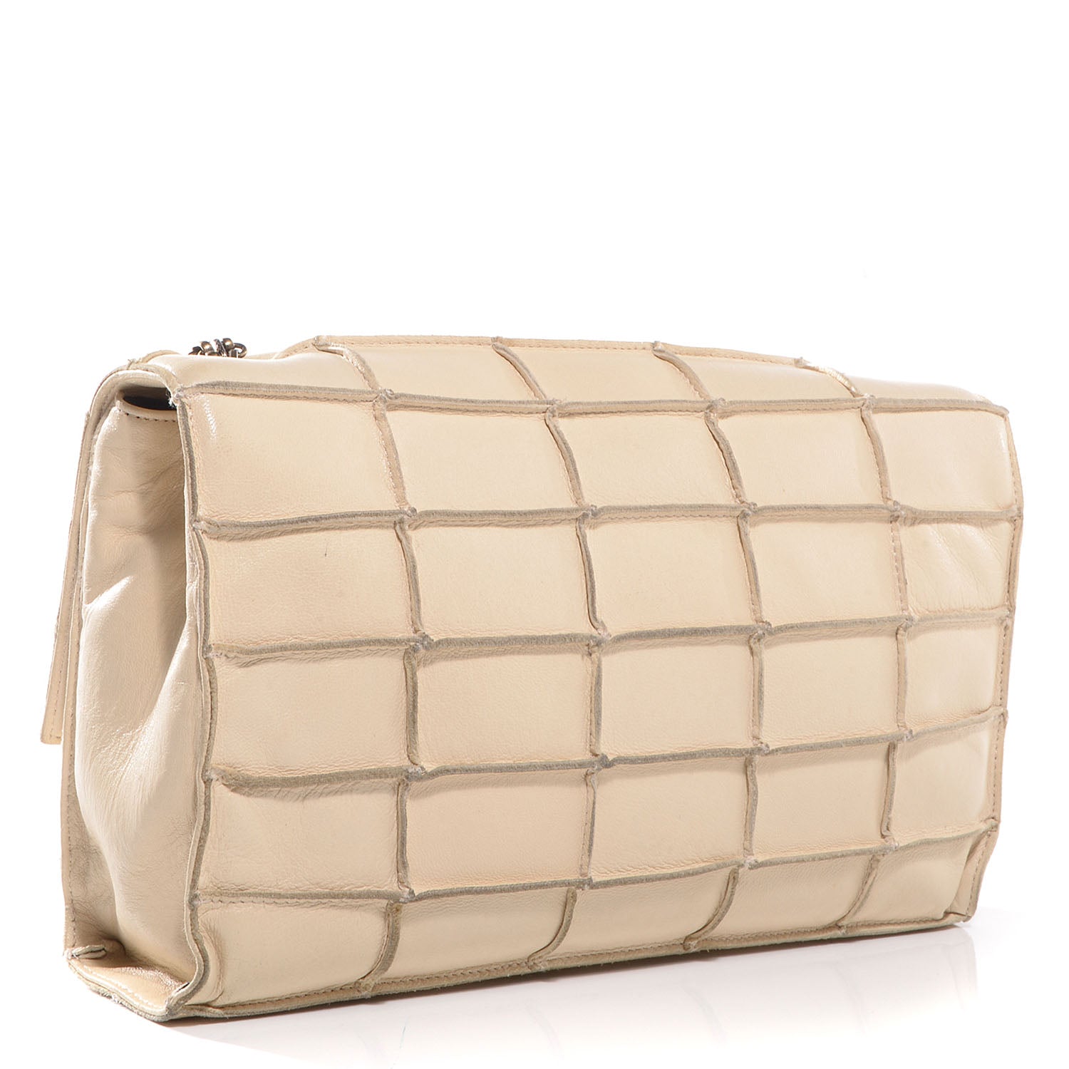 Chanel Lambskin Patchwork Mademoiselle Medium Flap Light Beige 3 of 8