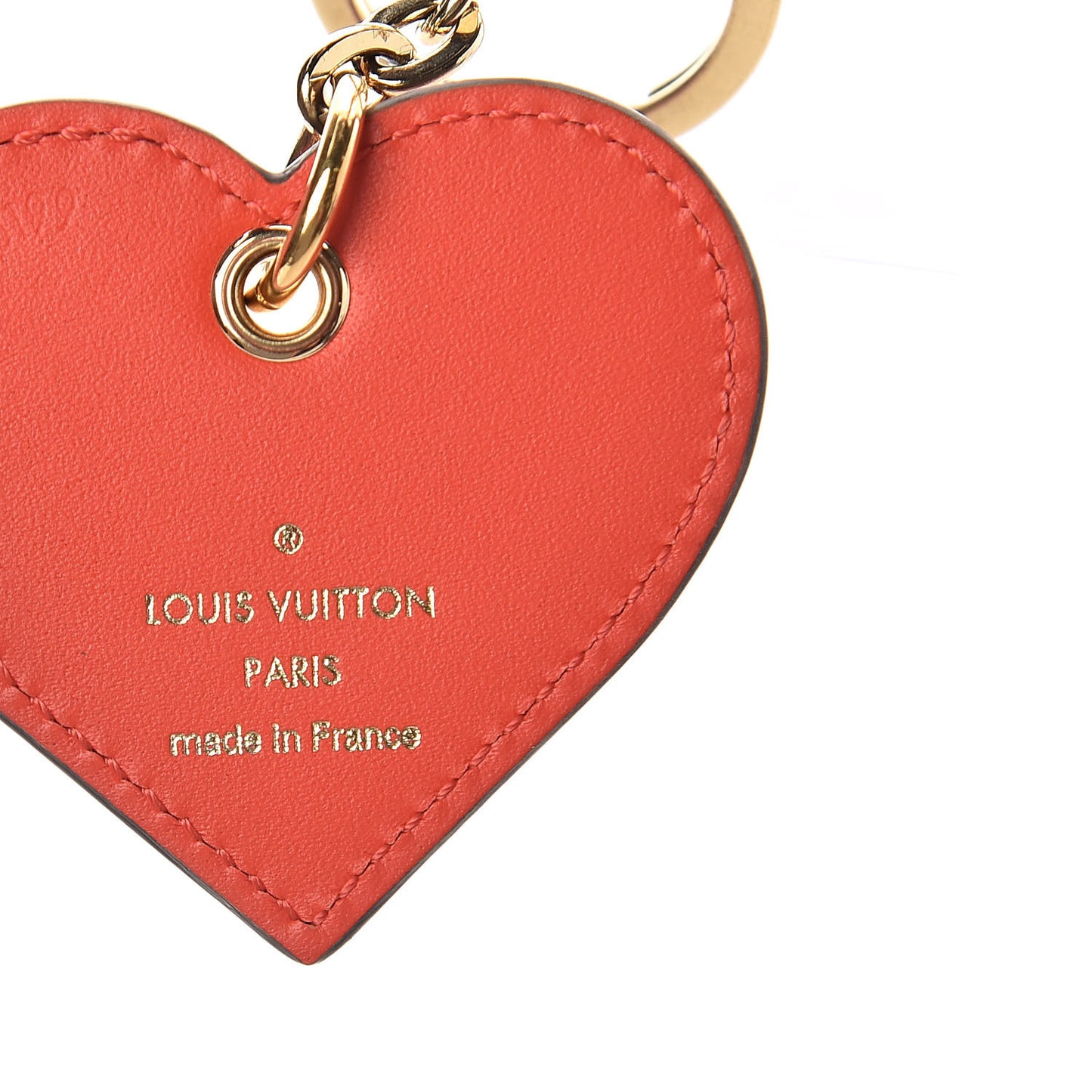 Vernis Degrade Love Lock Heart Key Holder Bag Charm Pink Red