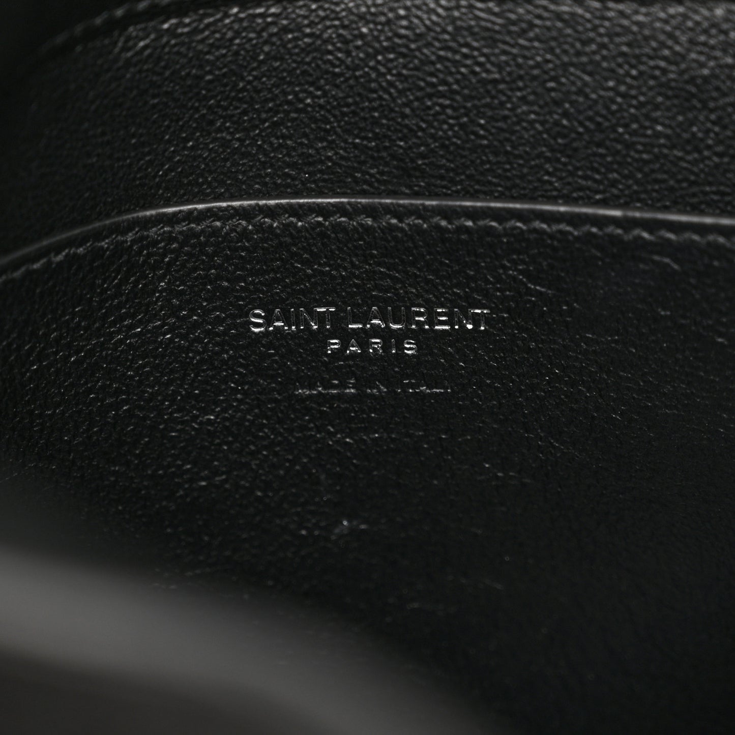 Lambskin Monogram Large Pouch On Strap Black