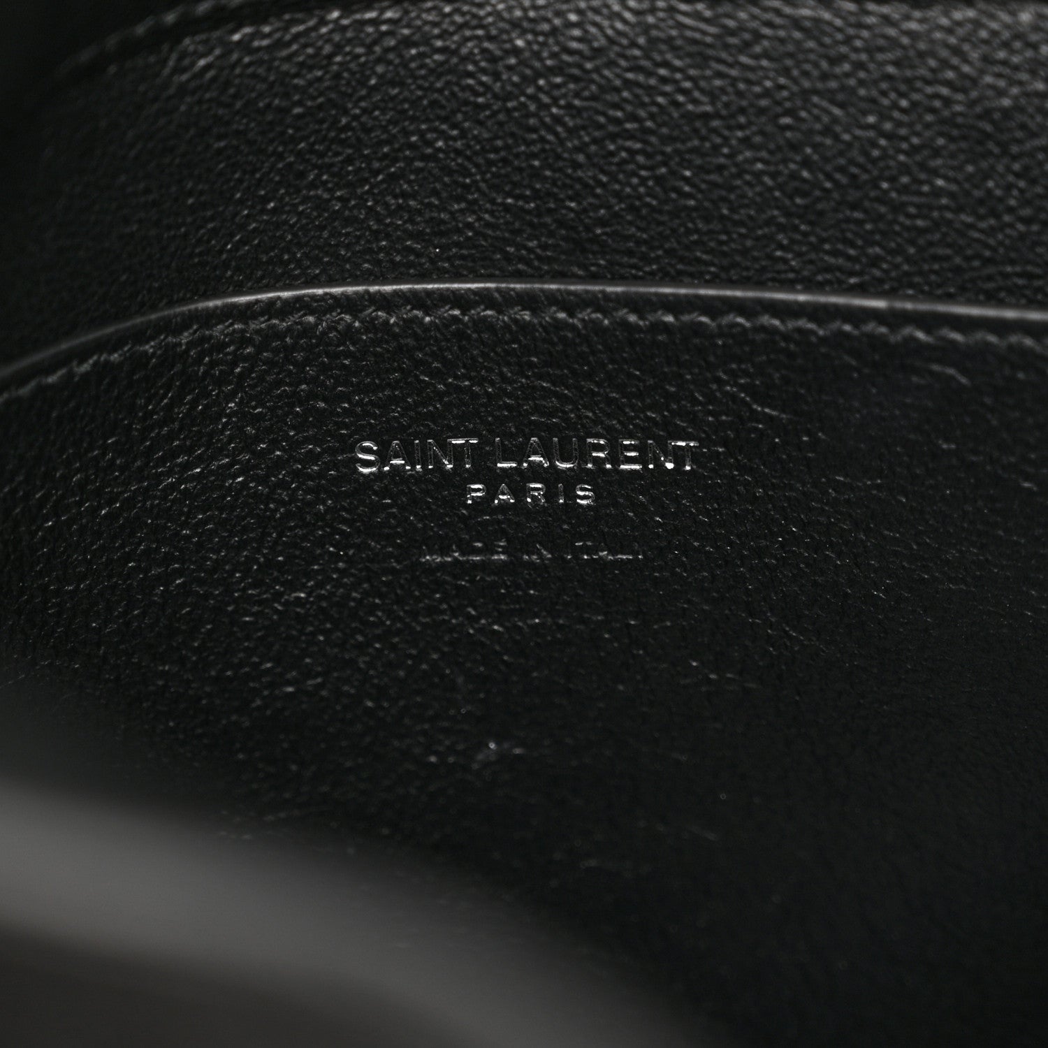Saint Laurent Lambskin Monogram Large Pouch On Strap Black 7 of 17