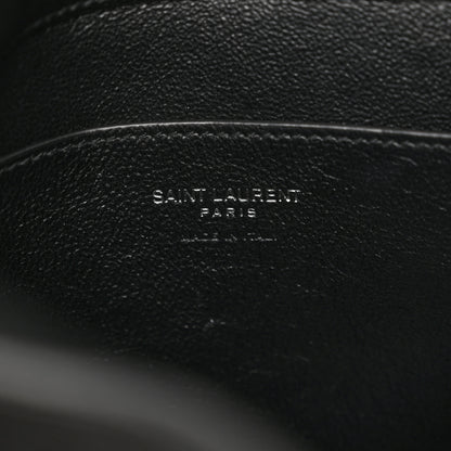 Saint Laurent Lambskin Monogram Large Pouch On Strap Black 7 of 17