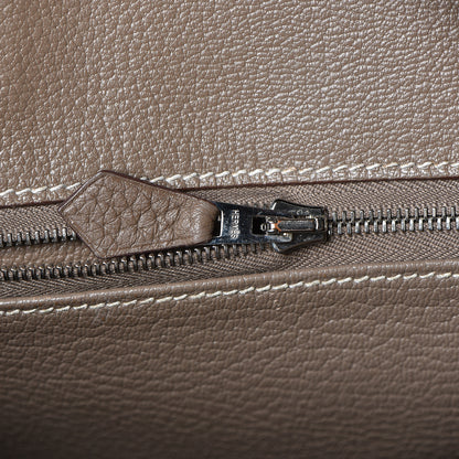 Hermes Taurillon Clemence Birkin 30 Etoupe 10 of 31