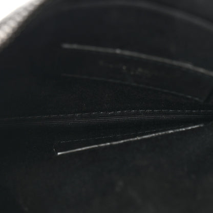 Saint Laurent Grain De Poudre Chevron Monogram Monochrome Bill Pouch Black 5 of 9