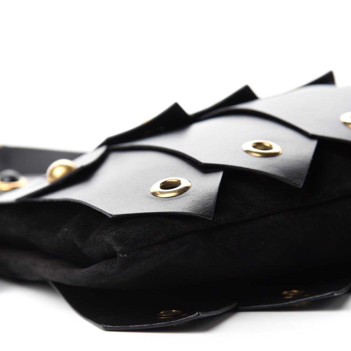Calfskin Studded Crossbody Bag Black