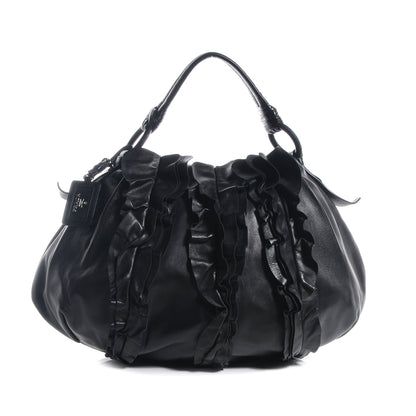 Prada Nappa Ruffle Bag Black 1 of 9