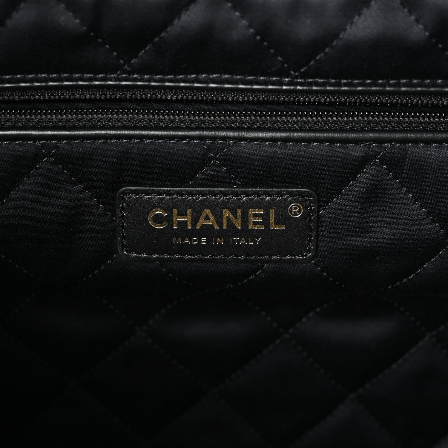 Chanel Shiny Calfskin Stitched Chanel 22 Black White 7 of 12
