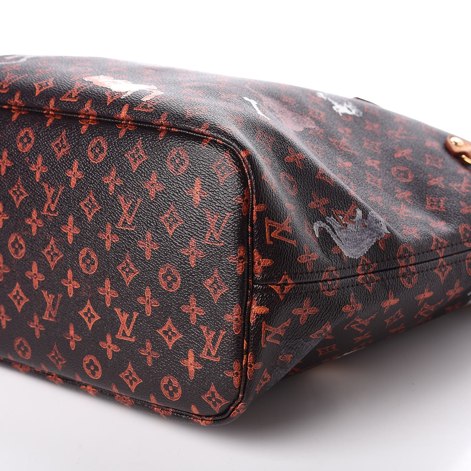 Louis Vuitton Catogram Neverfull MM Marron 8 of 12