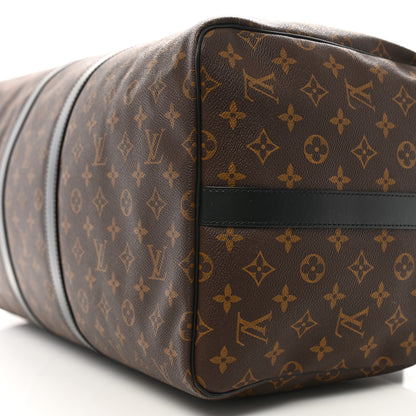 Louis Vuitton Monogram Macassar Keepall Bandouliere 55 8 of 10