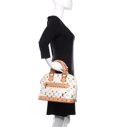 Louis Vuitton Monogram Multicolor Alma White 2 of 10