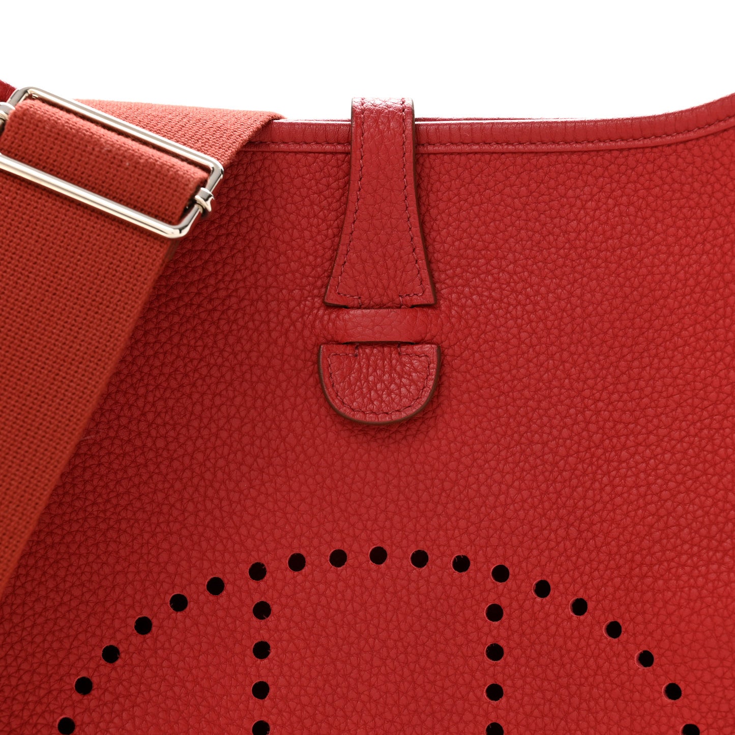 Taurillon Clemence EVELYNE III PM Rouge Garance