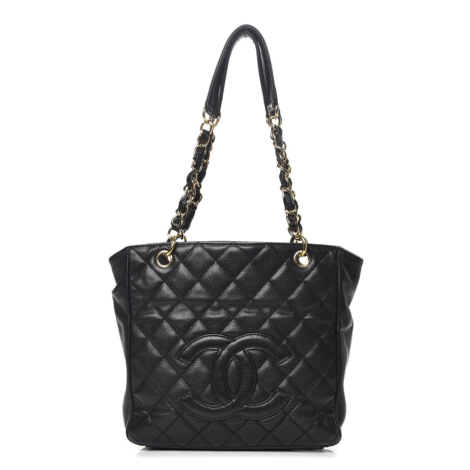 Chanel Caviar Quilted Petit Shopping Tote PST Black 1 of 12