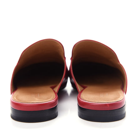 Gucci Malaga Kid Womens Princetown Slippers 40 Hibiscus Red 7 of 11