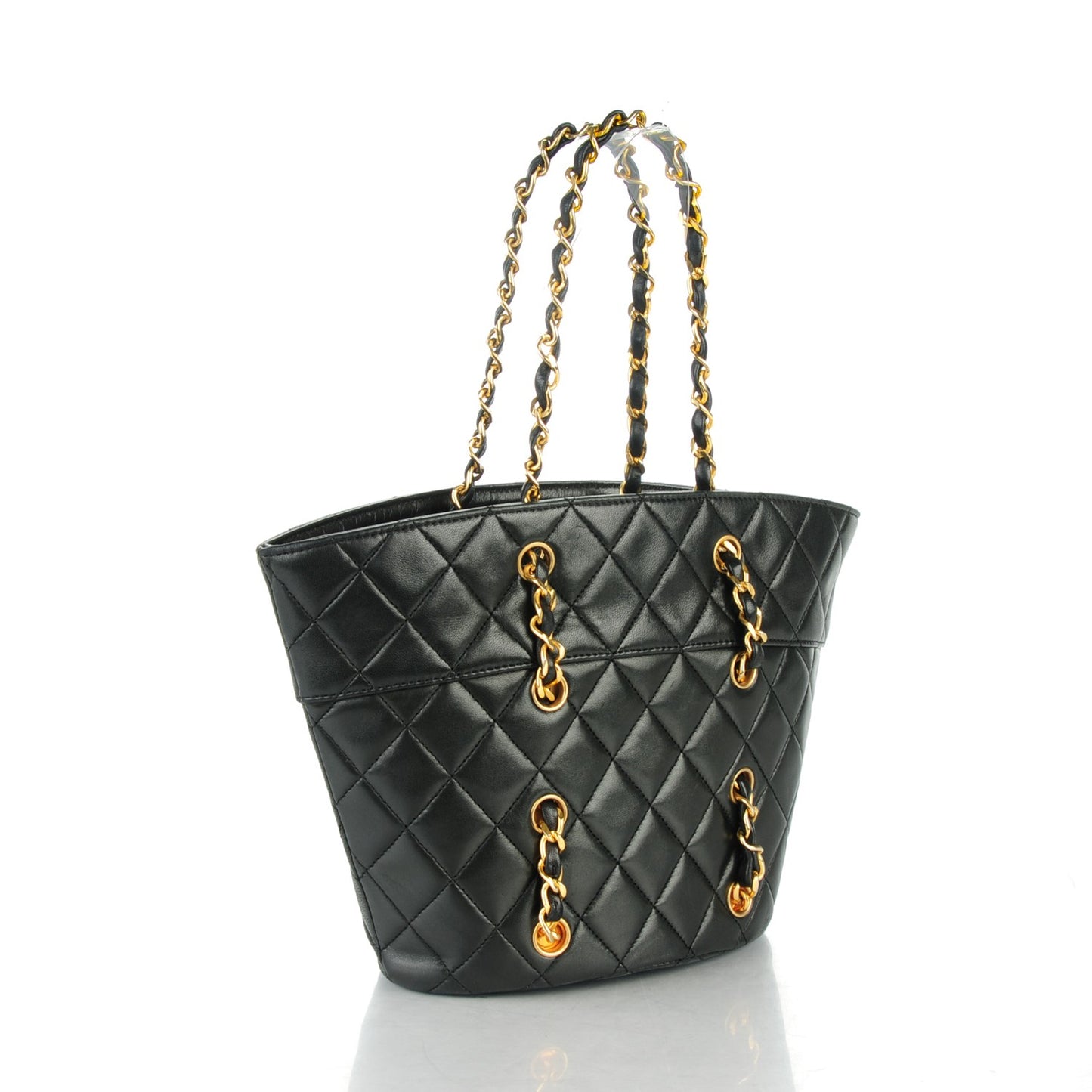 Lambskin Quilted Bag Black