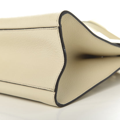Gucci Grained Calfskin Web Stripe Butterfly Medium Totem Top Handle Bag White 12 of 13