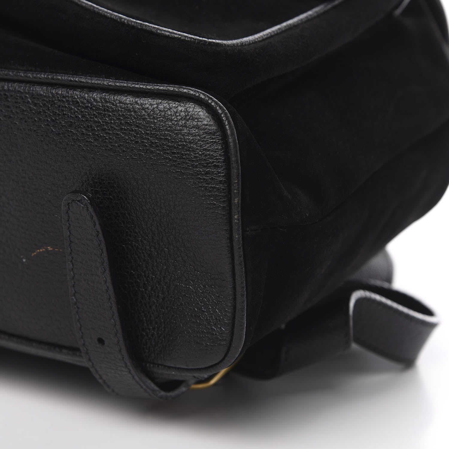 Gucci Suede Bamboo Backpack Black 9 of 14