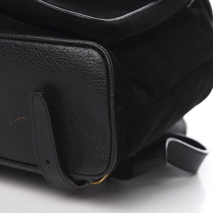 Gucci Suede Bamboo Backpack Black 9 of 14