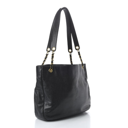 Chanel Caviar CC Shoulder Bag Black 3 of 8